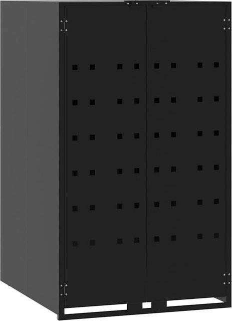 Mülltonnengehäuse VD Home Furnishing aus Stahl in Schwarz, H x B x T: 117 x 69 x 79 cm - Bild 1