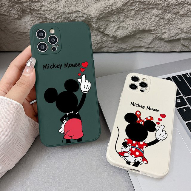 Disney Mickey und Minnie Liebes-Handyhülle für Xiaomi Redmi Note 14 13 12 11 Pro Plus 5G sowie K90 K80 Turbo 14C 13C 12C TPU Cover - Bild 1