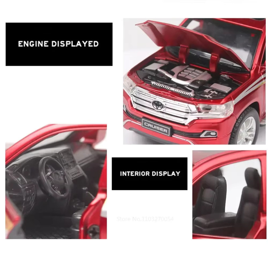 MAKEDA Land Cruiser Alphard, Spielzeugmodell, 1:32, mit Licht und Sound - Bild 2