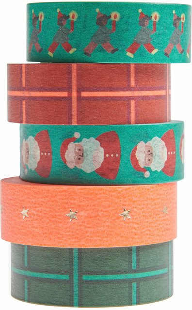 Rico Design Paper Poetry Tape Set Weihnachtsmarkt Neon Multicolor - Bild 1
