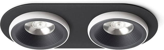 Rendl Einbauleuchte Sharm R II LED in Schwarz mit warmweißem Licht und 20 W - Bild 1