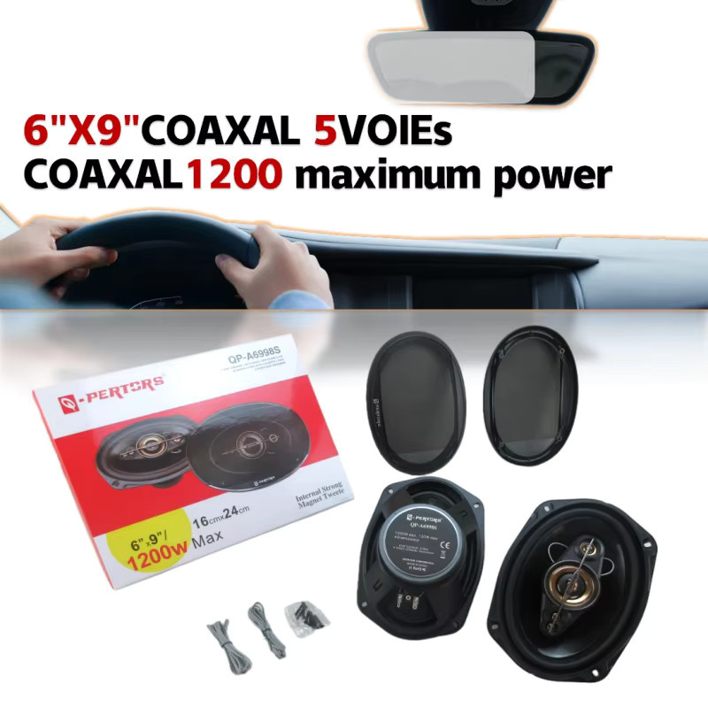 Q-PERTORS HiFi Full-Range Auto-Koaxiallautsprecher mit Hochtönern in Schwarz - Bild 3