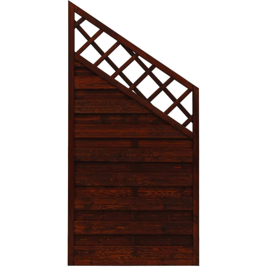 Sichtschutzzaun-Element Country von Andrewex aus Holz in Braun, 3-fach lasiert, blickdicht, Höhe: 180 cm, Breite: 120 cm - Bild 2