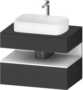 Duravit Waschtischunterschrank Qatego in Anthrazit, B/T/H: 80 x 55 x 60 cm - Bild 1