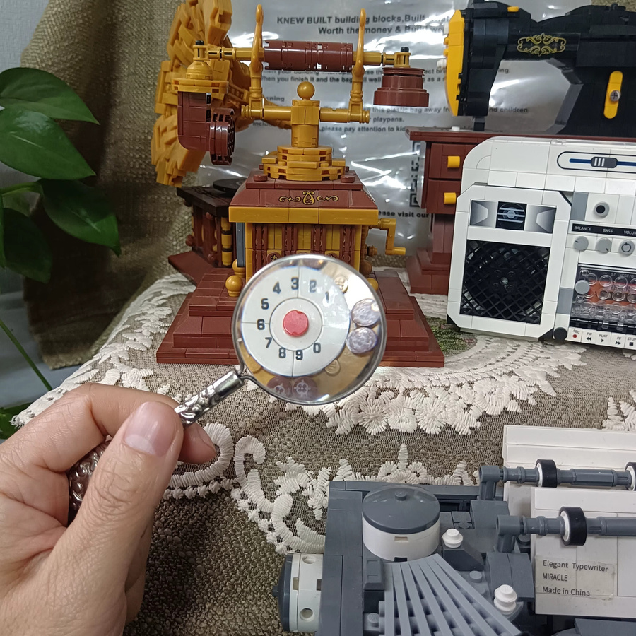 Doubuilt Schreibmaschine Baustein Set 3D-Modell Mini-Steine - Bild 3