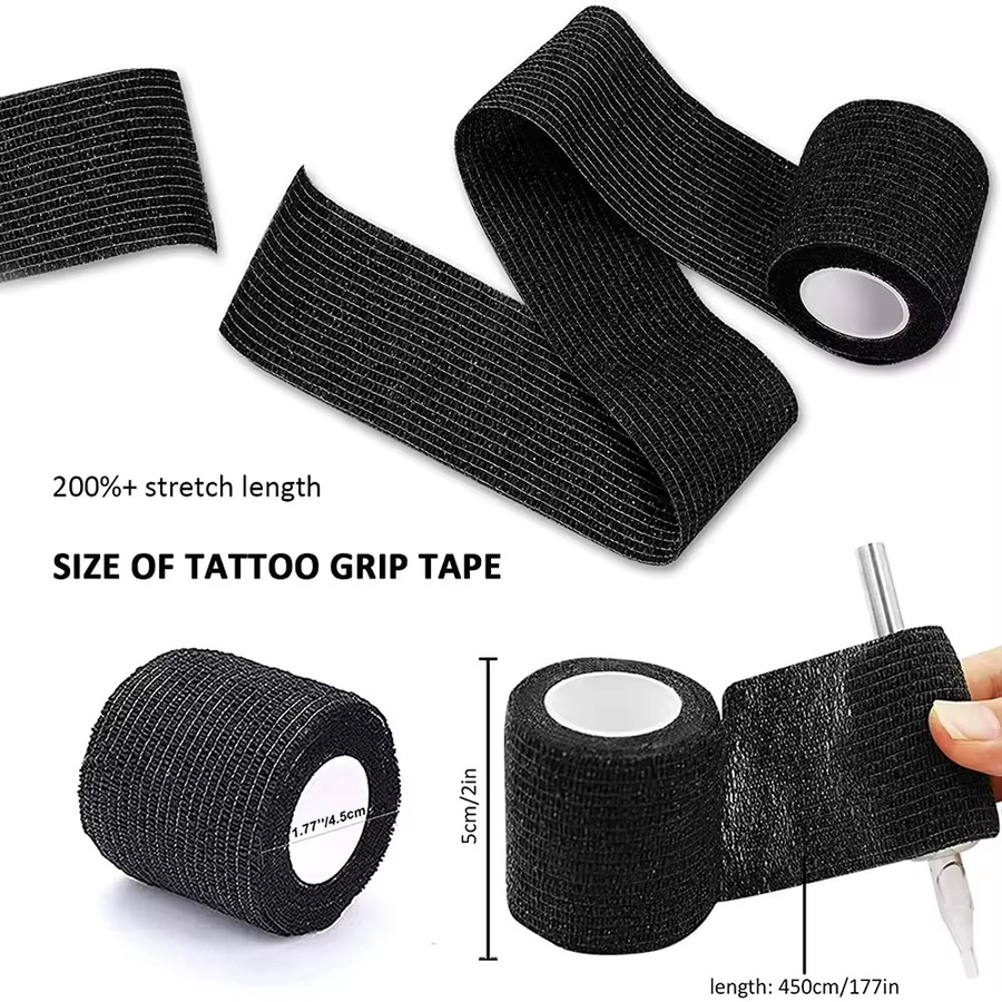TRUE STAR Tattoo Grip Verband Abdeckung, Schwarz, 1 Stück - Bild 2