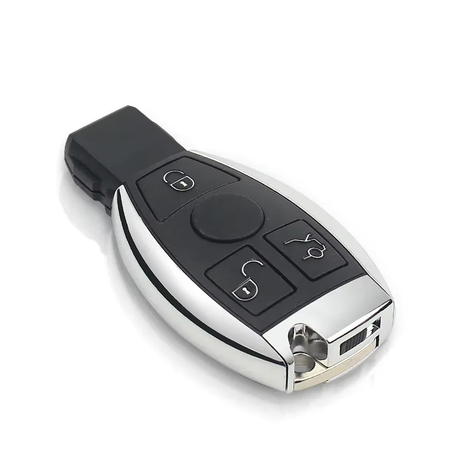 KEYYOU Smart Remote Autoschlüssel für Mercedes Benz A B S E Klasse mit BGA & NEC Chip, Schwarz, 2/3 Tasten, 315MHz oder 433,92MHz - Bild 2
