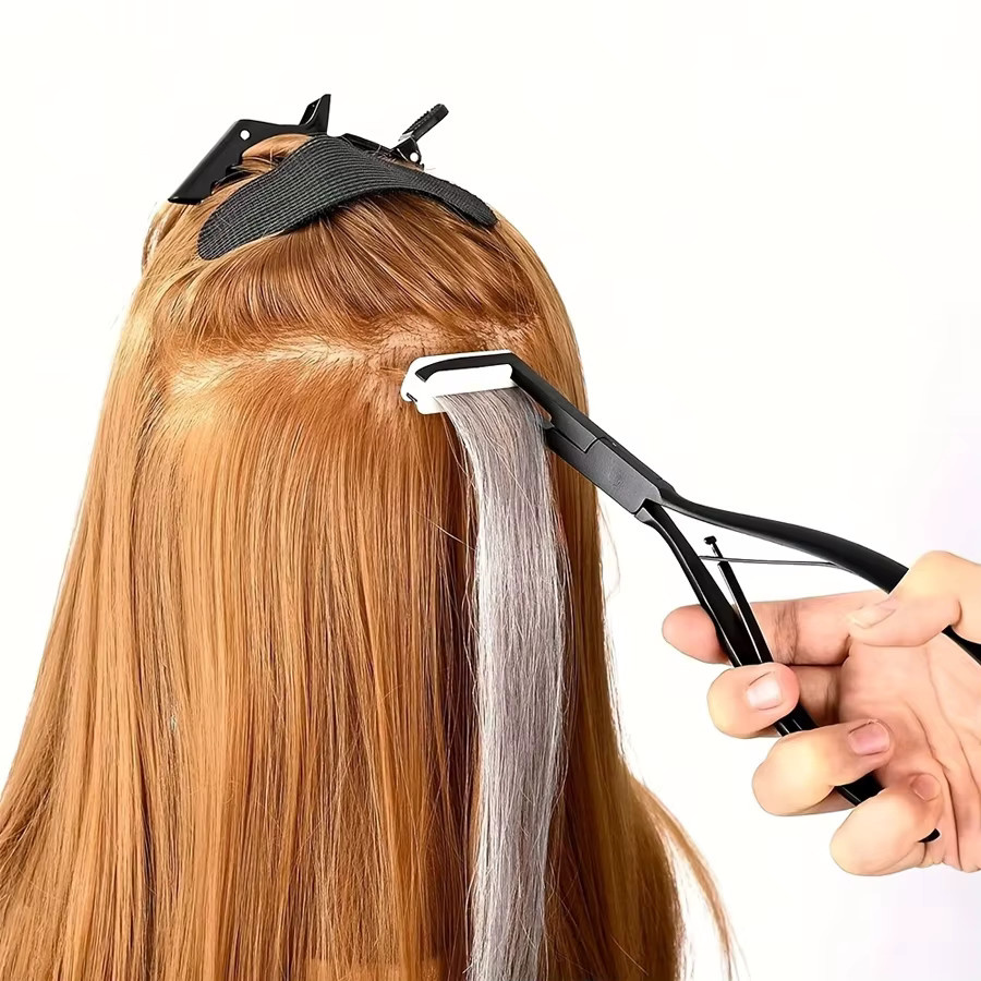 URmeili Haarverlängerungs-Werkzeugset, Klebeband-Haarverlängerungszange - Bild 4