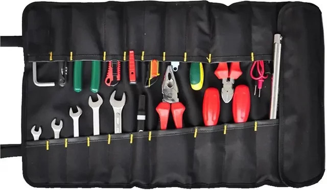Wera Roll-Up-Beutel für Werkzeug Schwarz Coiling Block Bag Organizer - Bild 1