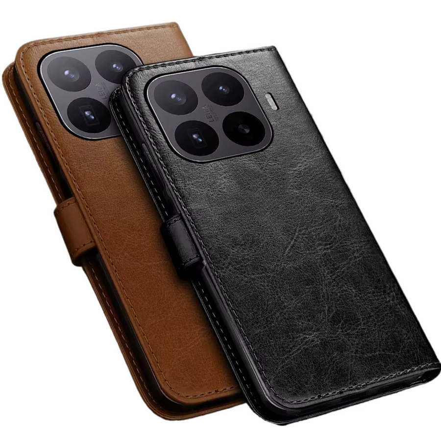 Leder-Brieftasche mit integriertem Kartenfach und magnetischem Buchständer für Xiaomi 17T und 17T Pro 5G in Blau oder Braun - Bild 6