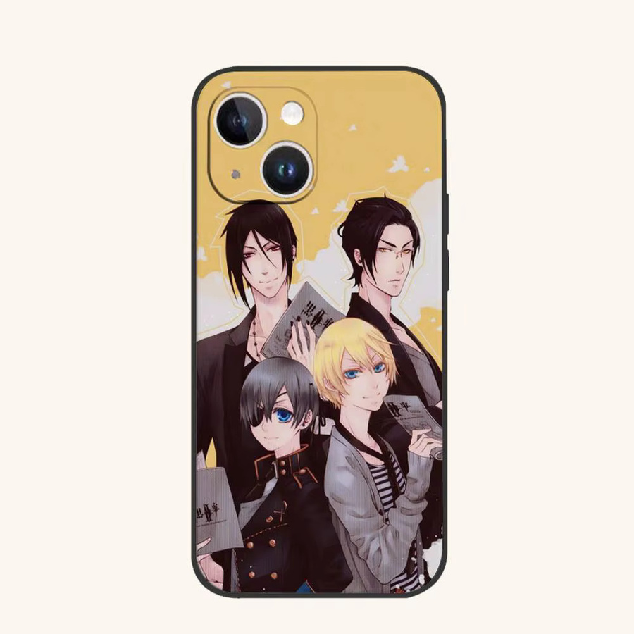 B-Black Butler Matte Silikon Handyhülle für iPhone Modelle in Multicolour - Bild 6