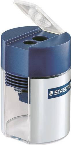Staedtler Doppelspitzdose 512 mit 2 Öffnungen für normale und Jumbo-Stifte in Blau-Silber - Bild 1