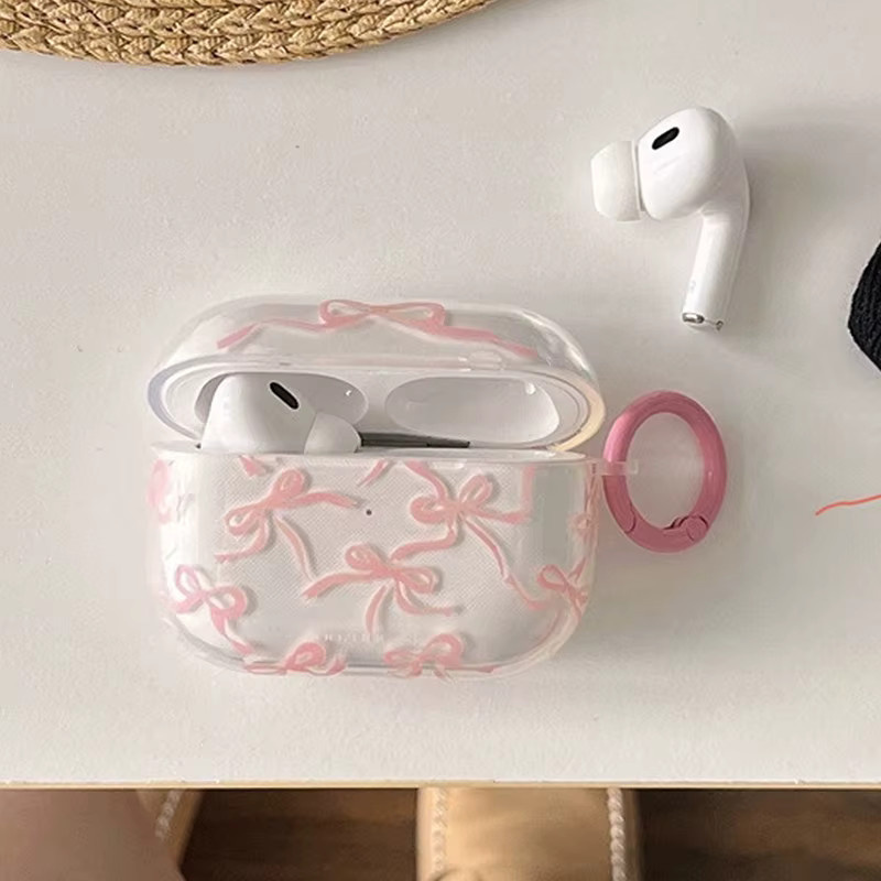 Rosa Schleifen Schutzhülle für Apple AirPods Pro 1, 2 und 3 sowie AirPods 1, 2, 3 und 4 - Bild 3