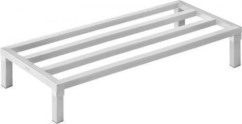 VEVOR Aluminum Dunnage Rack, silbernes Bodenregal aus Aluminium für Restaurants und Küchen, B/T/H: 121,92 x 50,8 x 20,32 cm, Tragkraft 816 kg - Bild 1