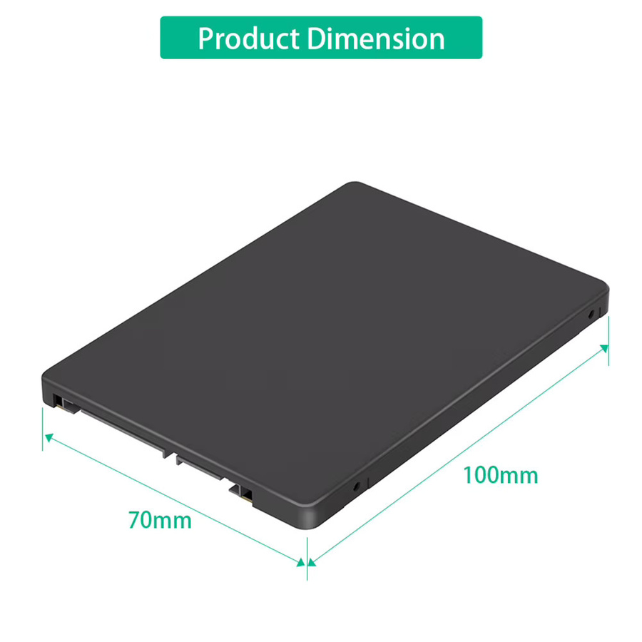 ALLOYSEED M.2 NGFF B-Key zu 2,5-Zoll SATA III SSD Adapter Gehäuse in Schwarz - Bild 4