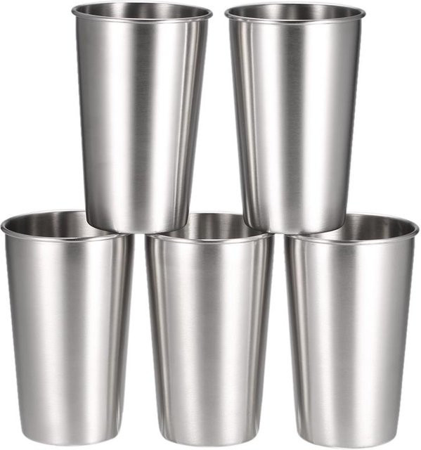 5er Set Edelstahl Pint Tumbler TOMTOP JMS grau, 500 ml - Bild 1