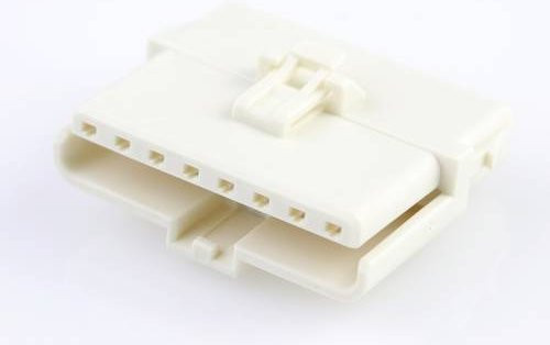 Molex Stift- und Buchsengehäuse-Kabel aus Kunststoff, 8 Polzahl, weiß und transparent - Bild 1