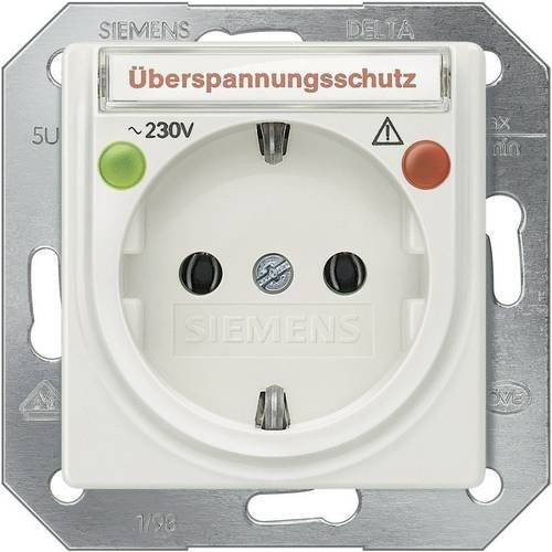 Siemens Schalterprogramm Delta Einsatz Schutzkontakt-Steckdose in Aluminium Metallic 5UB1936 - Bild 1