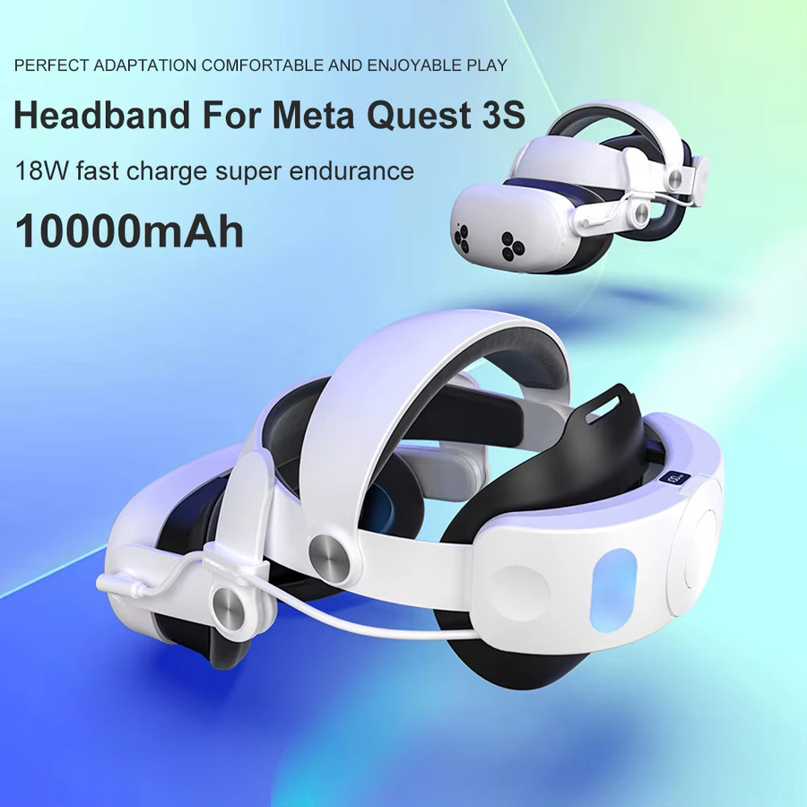 ATUOTIN Elite Strap Ersatz Kopfband mit 10000mAh Akku für Meta Quest 3S VR-Headset in Weiß - Bild 2