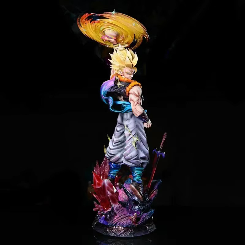 Jt Studio Dragon Ball Z Gogeta Clouds Rising Infinite SSJ3 Anime Figur aus PVC mit austauschbarem Kopf, Höhe: 47 cm - Bild 3