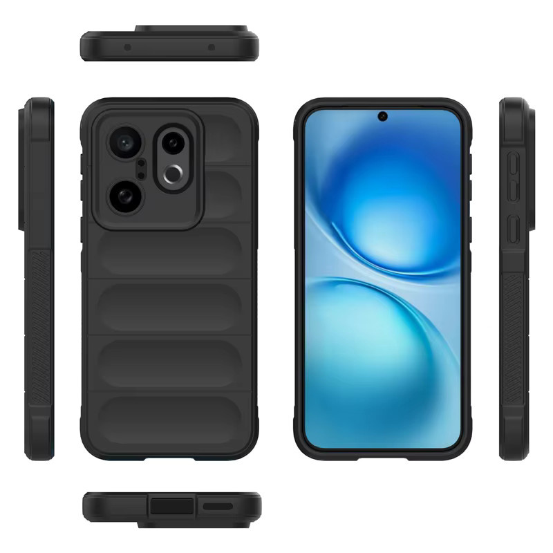 Schutzhülle aus weichem Silikon-TPU für Vivo X200 Pro und Vivo X300 Pro in Schwarz - Bild 2