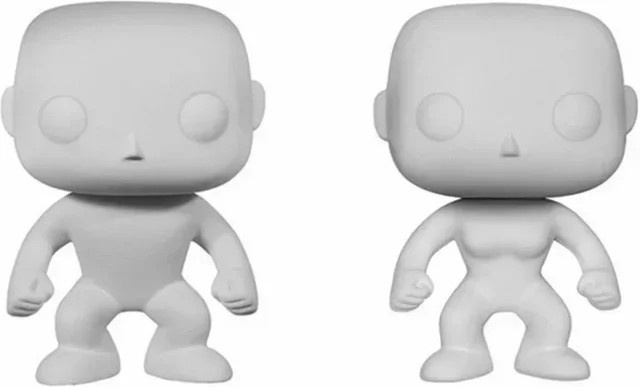 Funko Custom DIY Pop, Männliche Weibliche Puppe, Vinyl Figur, Weiß - Bild 1
