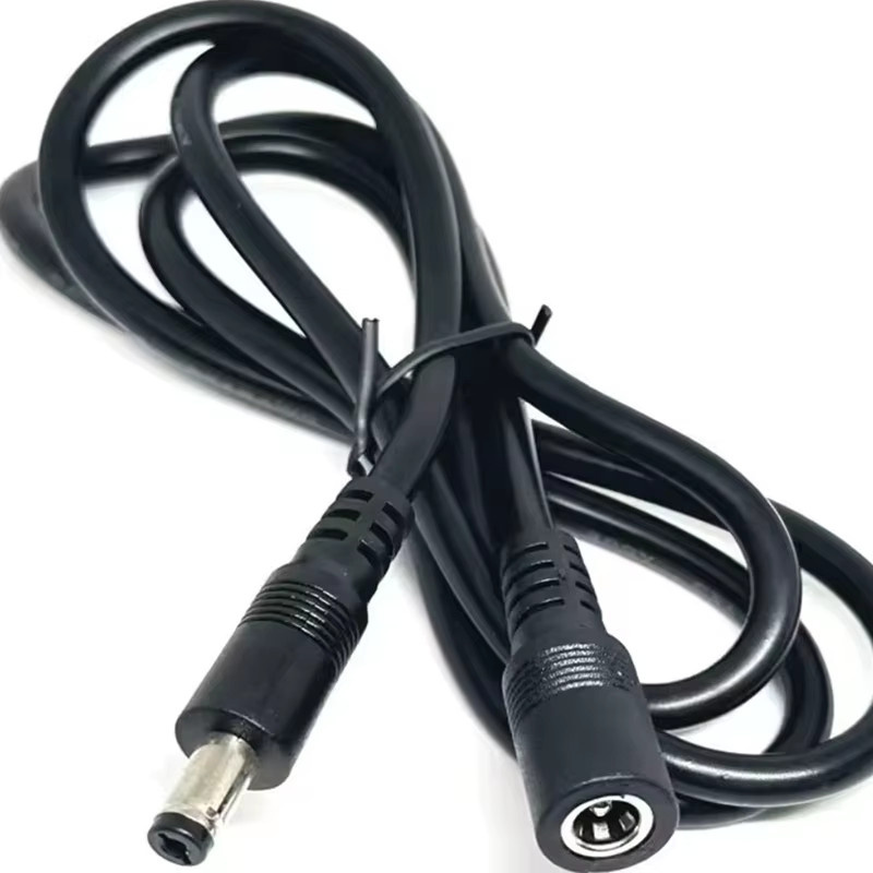 ChengHaoRan DC-Adapter Set mit 5,5x2,1/2,5 mm Stecker auf Buchse und 20AWG Kupferdraht in Schwarz - Bild 2