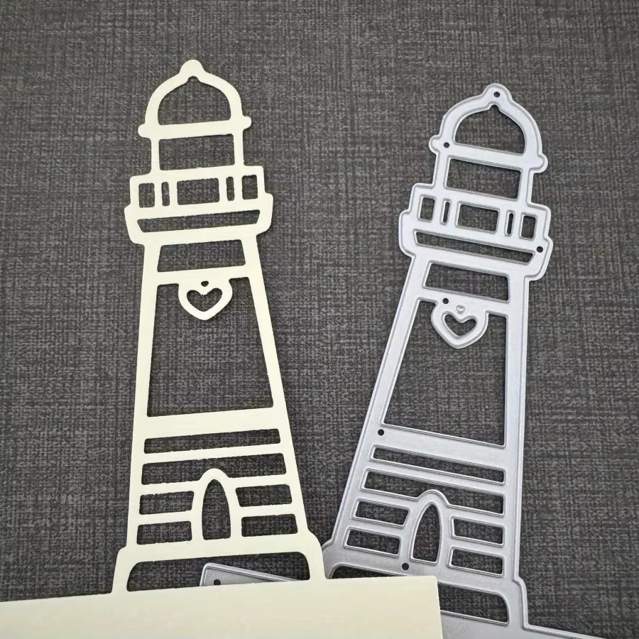 Leuchtturm Metall Stanzform in Silber für Scrapbook und Handwerk - Bild 2