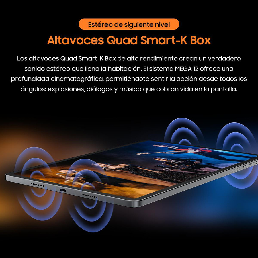 Blackview MEGA 12 5G Tablet mit 12,2 Zoll 120Hz Display, 12GB RAM, 256GB ROM, Android 16, Set mit Tastatur, Grau - Bild 3