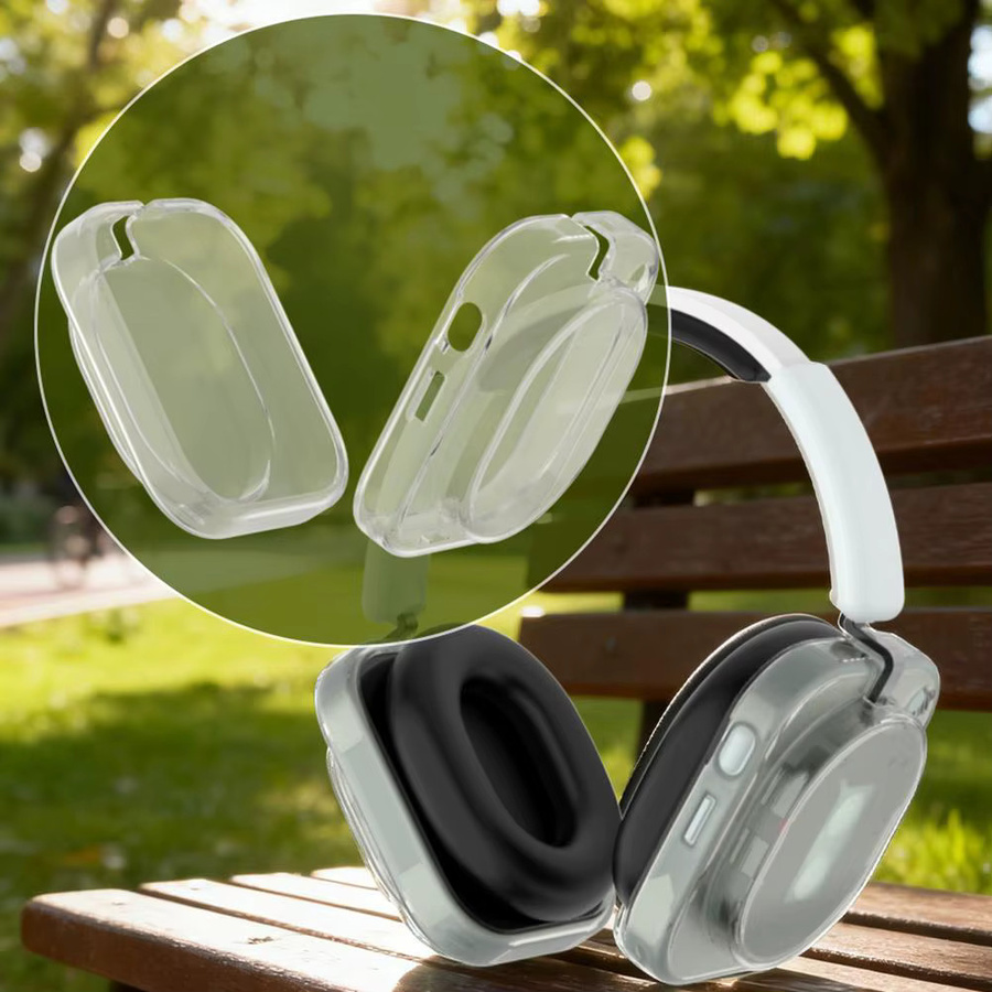 Transparente Schutzhülle für Nothing Headphone (1) aus kratzfestem und stoßfestem TPU in Transparent und Grau - Bild 3