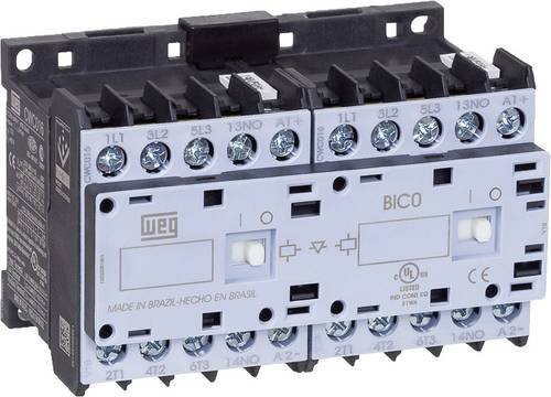 WEG Wendeschütz CWCI016-10-30D24 mit 6 Schließern, 7.5kW, 230 V/AC, 16A und Hilfskontakt in Grau - Bild 1