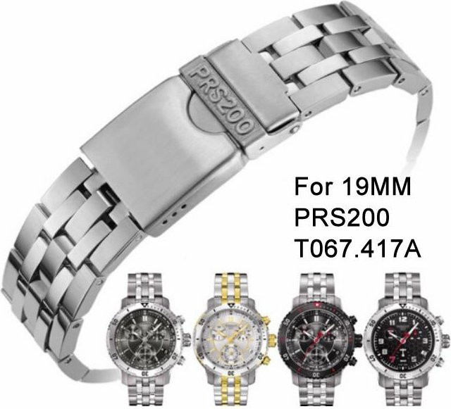 Tissot Uhrenarmband Edelstahl, 19 mm, silber, Herren - Bild 1