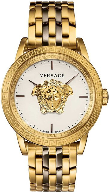 Versace Herrenuhr, Quarz, Edelstahl, 43 mm, Silber, 5 ATM - Bild 1