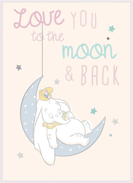 Komar Wandbild Dumbo Moon Paper Poster Multicolor B: 40 cm, H: 50 cm - Bild 1
