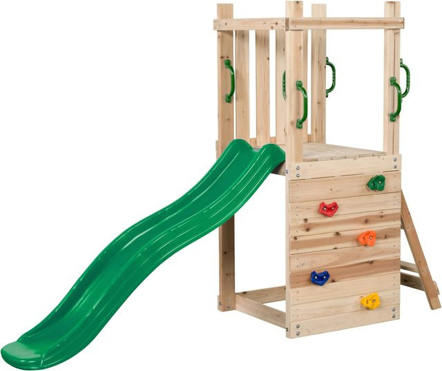 Swing King Spielturm Mari in Grün aus FSC-zertifiziertem Holz, B/T/H: 168 x 73 x 245 cm - Bild 1