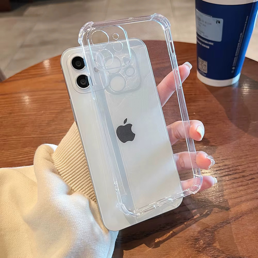 Stoßfeste transparente Handyhülle von Bolomboy für iPhone 11 bis iPhone 17 Pro Max mit weicher TPU-Stoßstange - Bild 2