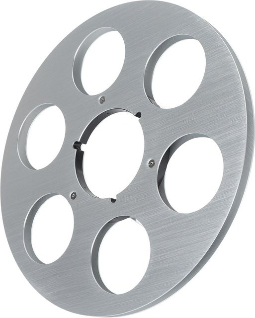 OutsideWorld Leere Bandspule aus Aluminiumlegierung in Silber, 14 und 10,5 Zoll, 6-Loch Aufwickelspule für Öffnungsmaschinen - Bild 1