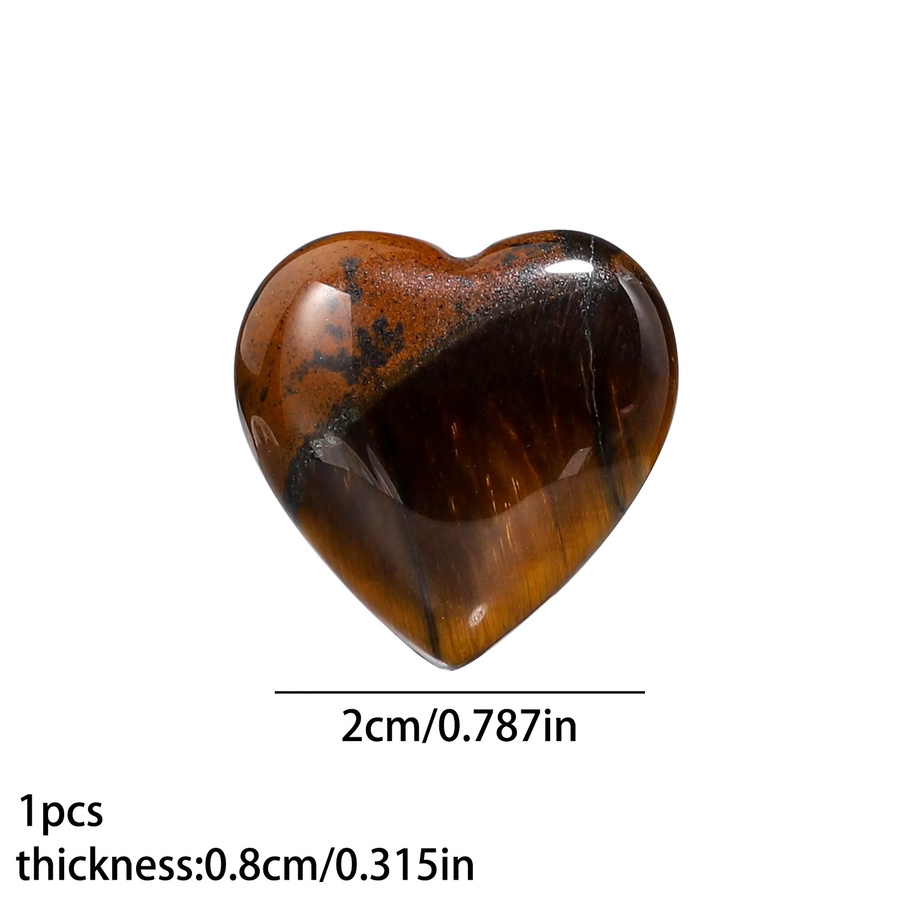 Perlen Kristall Jaspis Achat, 20 mm, Schwarz, Unisex - Bild 4