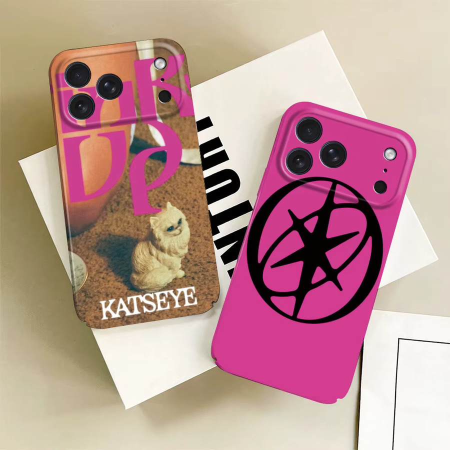 Glänzende HD Hartschalen-Handyhülle für Apple iPhone 17 16 15 14 13 12 11 Pro Max Plus Mini mit K-Katseye Kpop Design - Bild 4