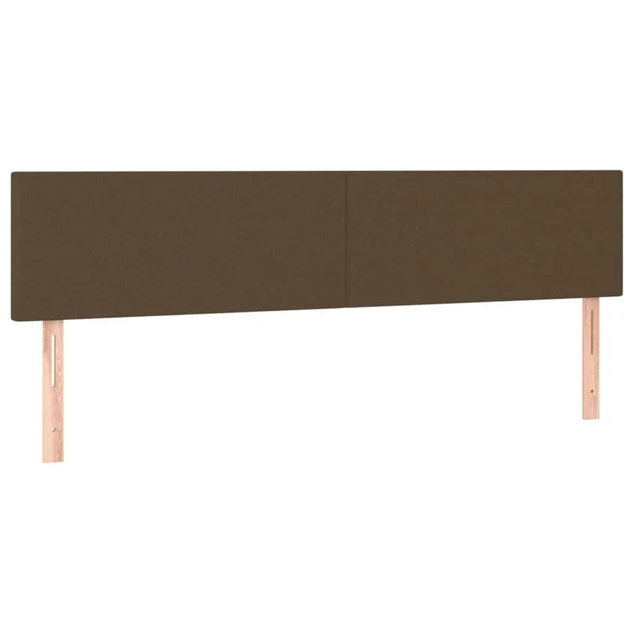 vidaXL LED Kopfteil Dunkelbraun mit USB-Ladeport und integrierter Beleuchtung, B: 160 cm, T: 5 cm, H: 78-88 cm - Bild 2