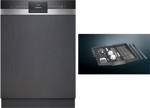 Siemens Teilintegrierter Einbau-Geschirrspüler 60 cm SN53ES27BE Schwarz inkl. SZ36DX02 - Bild 1