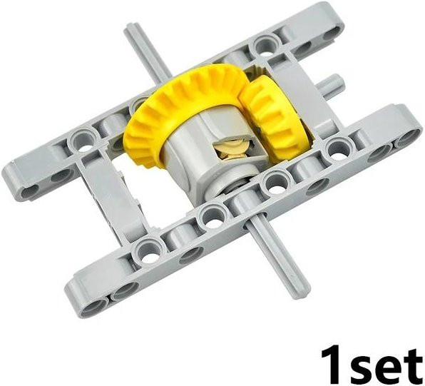 MOC Technisches Reifenrad Kreuzloch-Set, Baustein, ab 6 Jahren - Bild 1