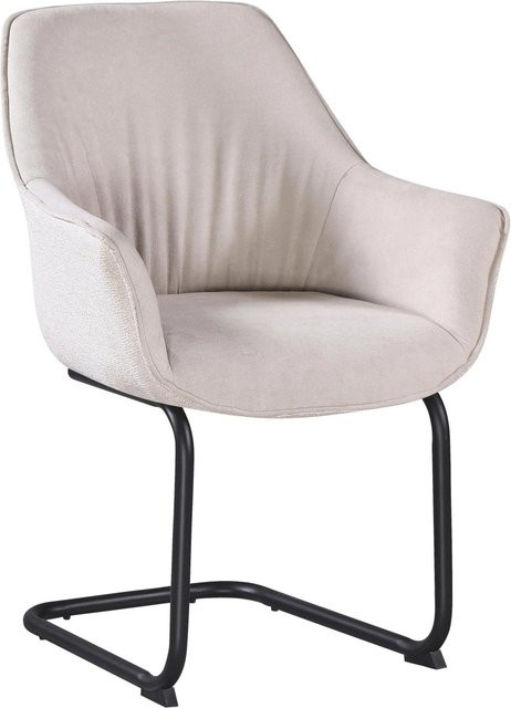 Mömax Armlehnstuhl Nova in Beige mit Armlehnen für Esszimmer, Küche oder Wohnzimmer - Bild 1