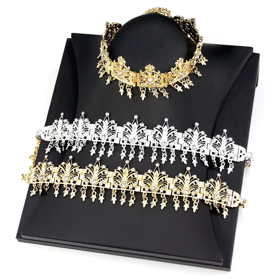Sunspicems Stirnkette, Blume, Gold Silber Farbe, Damen - Bild 2