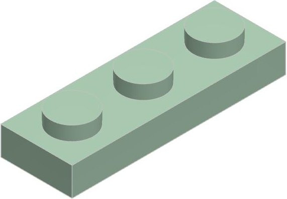 Yiran toy 3623 1x3 Grundbaustein Konstruktionszubehör 10-teiliges Set - Bild 1