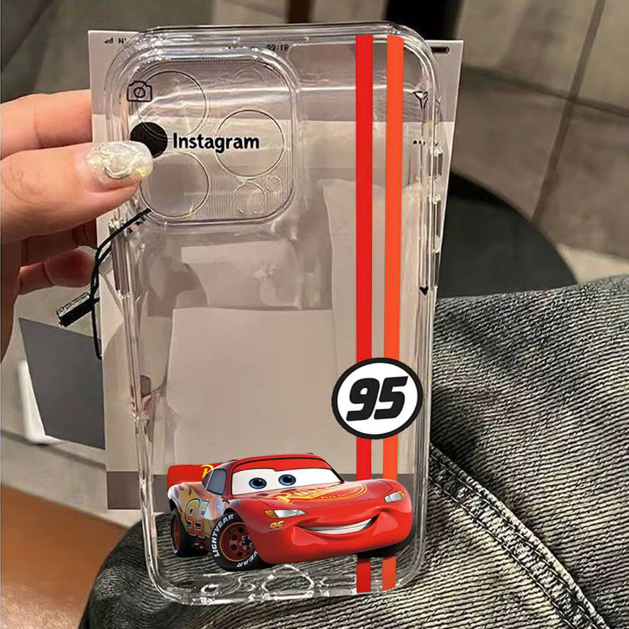 Transparente Cars Handyhülle für dein iPhone mit Lightning McQueen oder Lightning Mcqueen Design - Bild 3