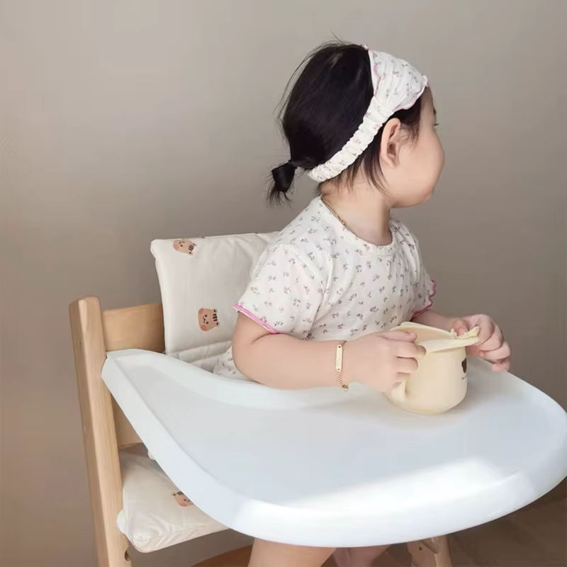 OOTDTY Hochstuhl Kissen Set für Stokk, Waschbare Sitzkissen und Rückenpolster für Babys - Bild 3