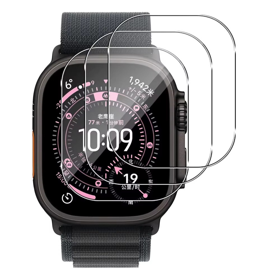 Displayschutzfolie Crested, gehärtetes Glas, Apple Watch Ultra 3 49 mm - Bild 3