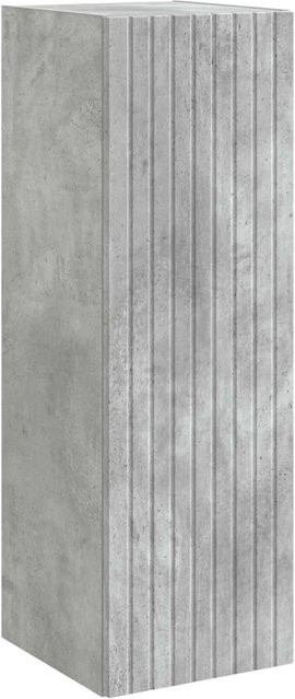 vidaXL Wandmontierter Badezimmerschrank in Betongrau mit Schranktüren und Regalböden, B/T/H: 33 x 34,5 x 100 cm - Bild 1