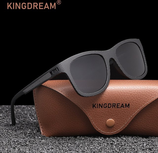 KINGDREAM Sonnenbrille, Vollrand, quadratisch, Kunststoff, schwarz, Unisex - Bild 1